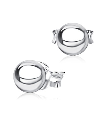 Ball Shaped Silver Ear Stud STS-5299